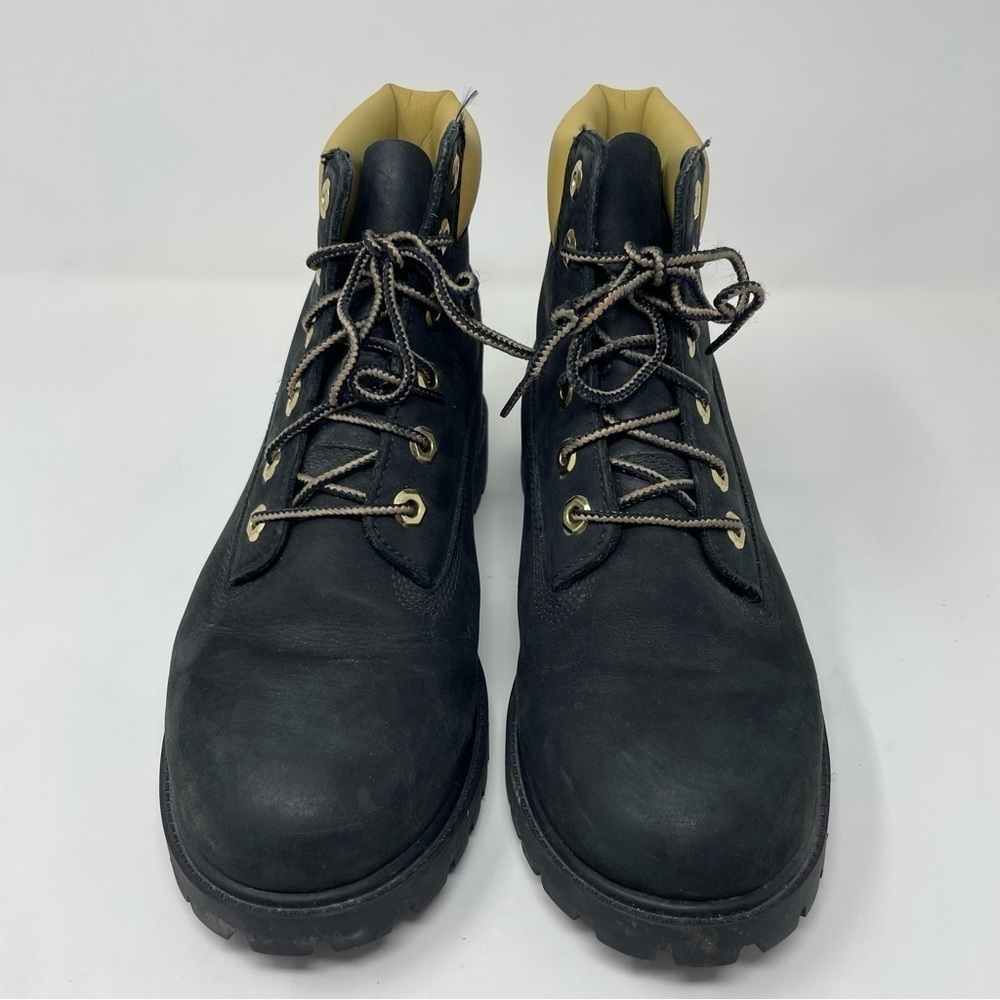 Timberland Hiking Boots – Leather – Black & Yellow – Size 6 - Picture 2 of 10